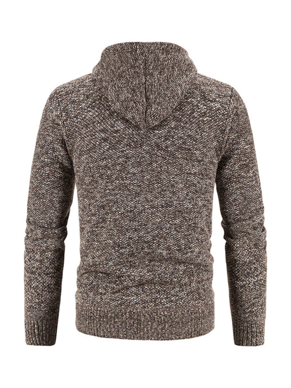FZ Men's casual knitted hooded zipper jacket - FZwear