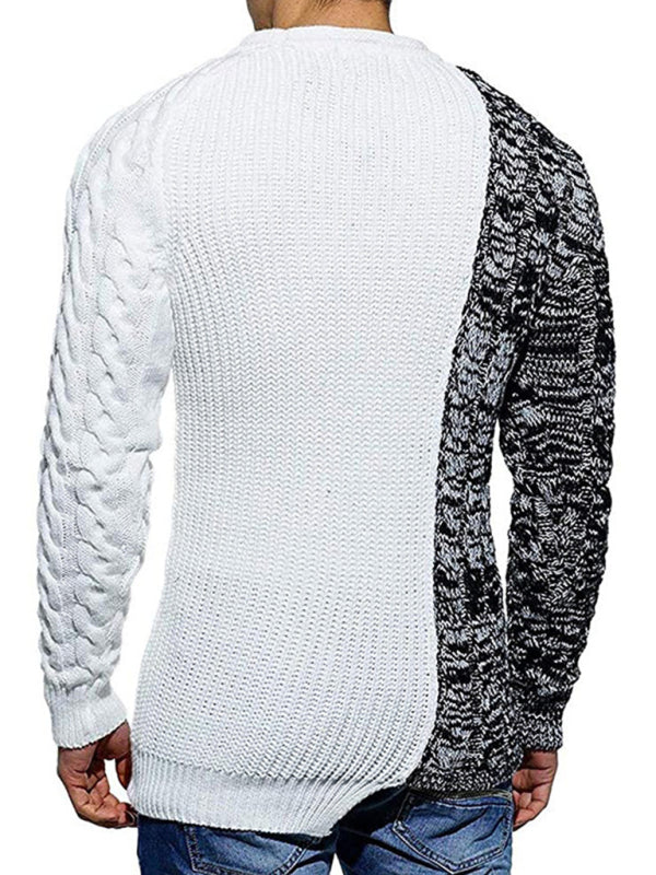 FZ Men's long sleeve knitted slim sweater top - FZwear