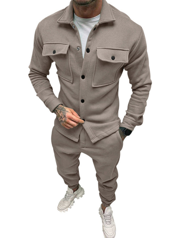FZ Men's single-breasted jacket two-piece pants suit - FZwear