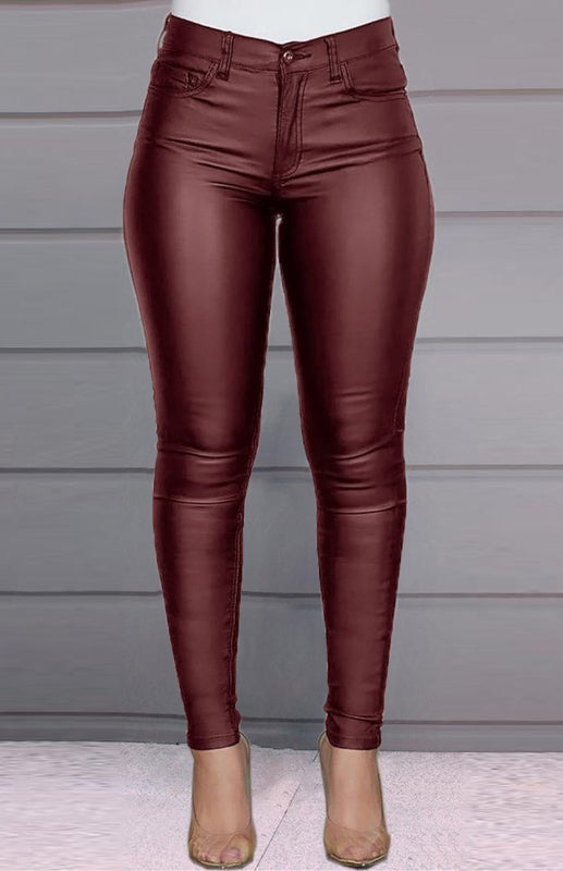 fz women's fashion pu leather pants