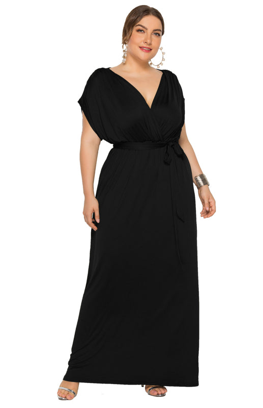 fz women's plus size deep v dress