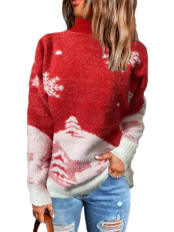 fz women's pullover christmas knitted sweater