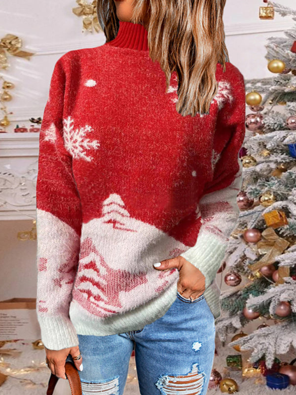 fz women's pullover christmas knitted sweater