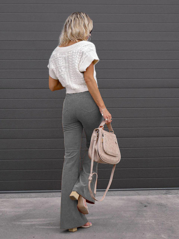 FZ Women’s Flare Leg Corduroy Pants - FZwear