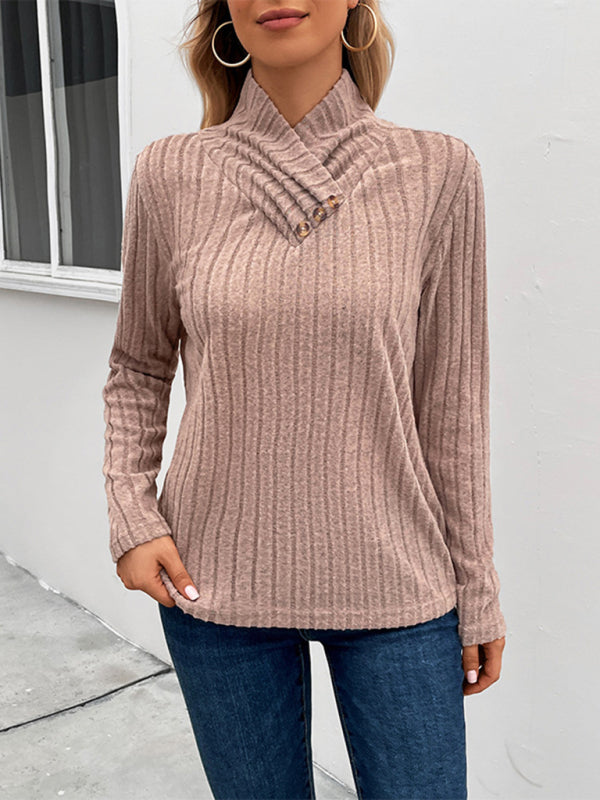 FZ women's long sleeve turtleneck sweater top - FZwear