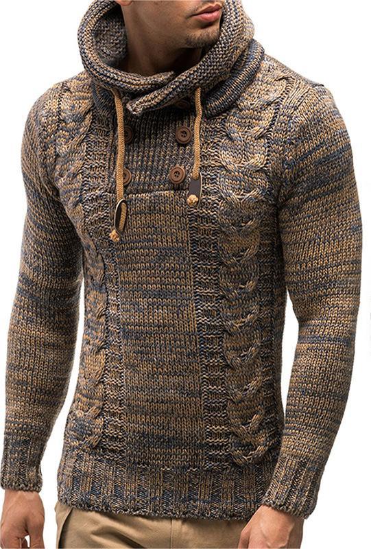 FZ Men's casual pullover warm long sleeve sweater - FZwear