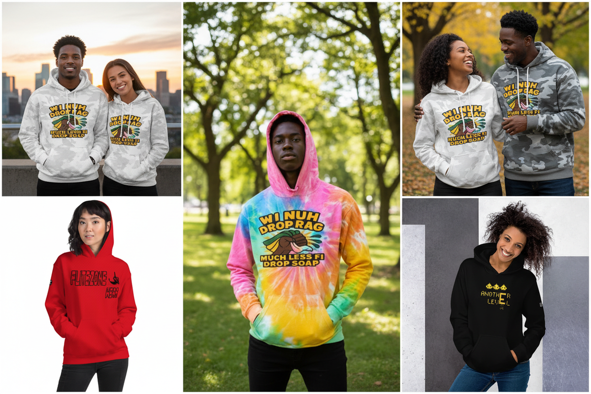 FZ Hoodie Collection five-image collage