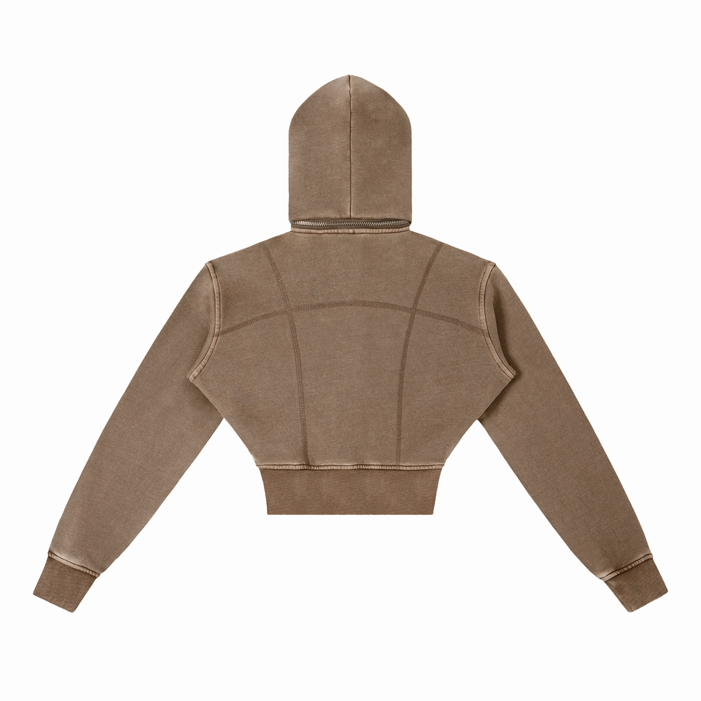 FZ Women's Vintage Washed Cropped Fleece Hoodie