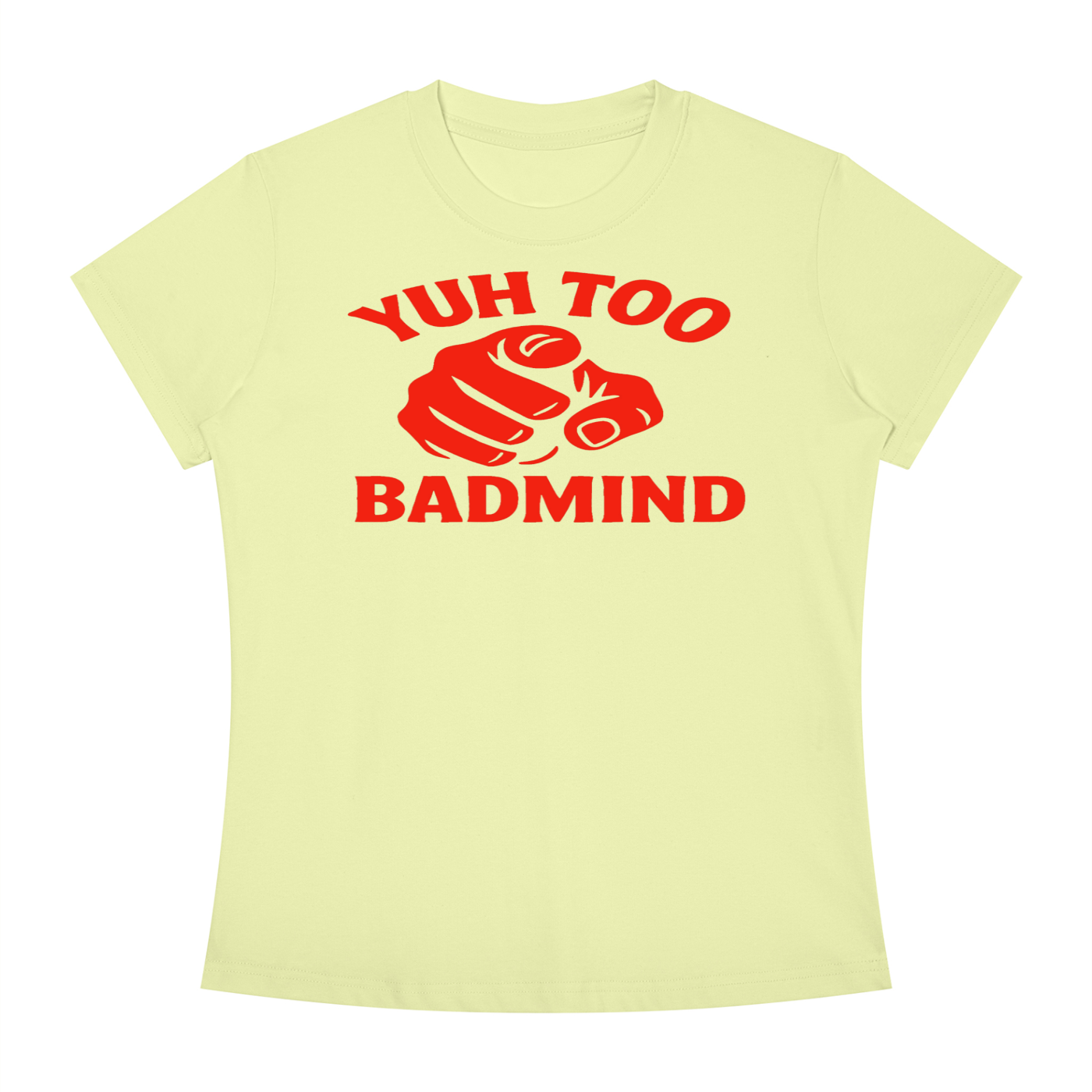 FZ Women's Slim Fit Badmind Crewneck Tee