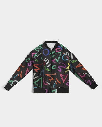 FZ AFRICAN ALPHA PRINT Women's Bomber Jacket