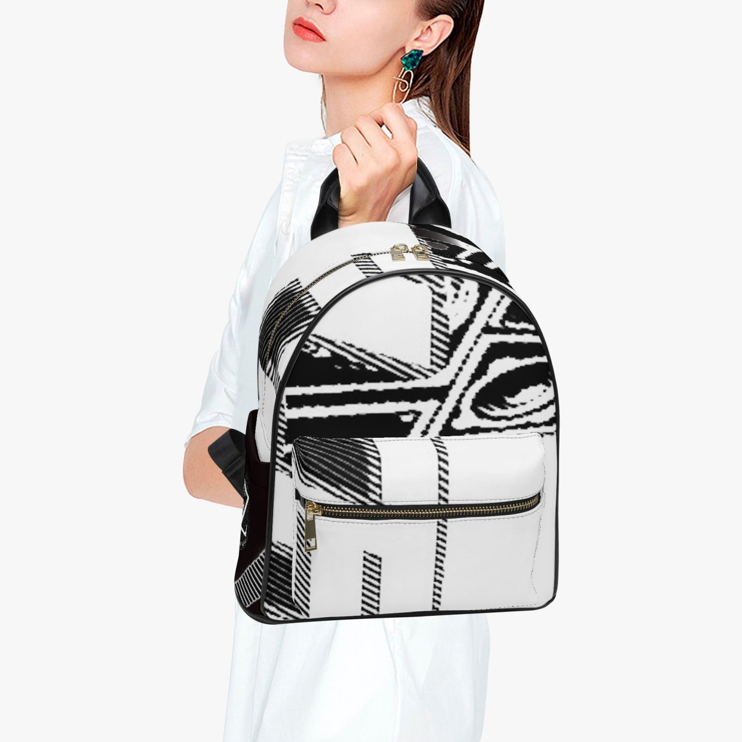 FZ Printed PU Backpack