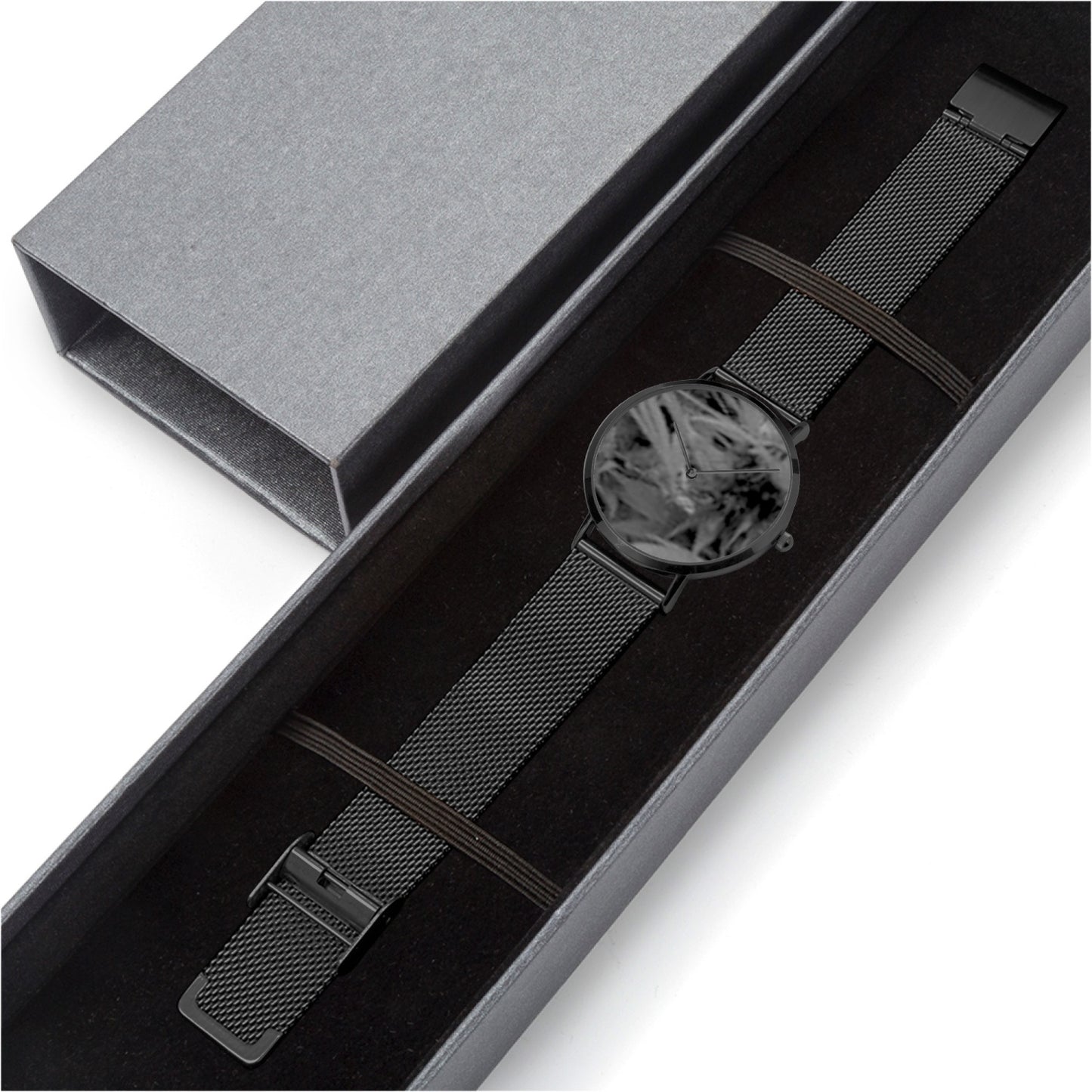 FZ Weed Ultra-thin Stainless Steel Quartz Watch