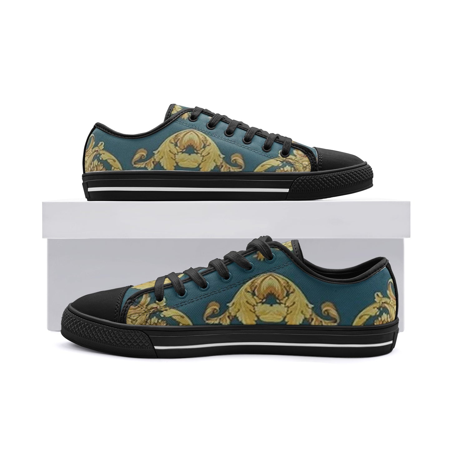 FZ African Print Unisex Low Top Canvas Shoes - FZwear