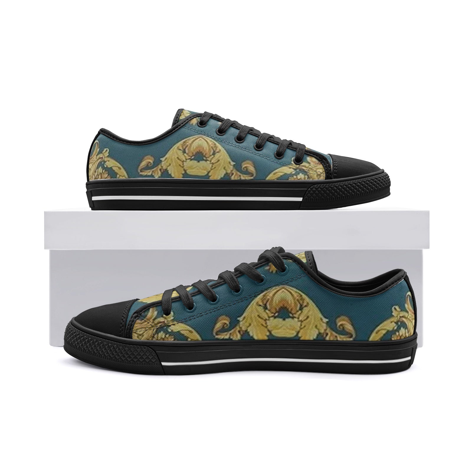 FZ African Print Unisex Low Top Canvas Shoes - FZwear