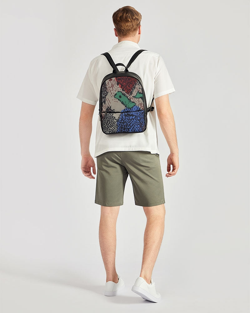 FZ SAFARI PRINT Classic Faux Leather Backpack - FZwear