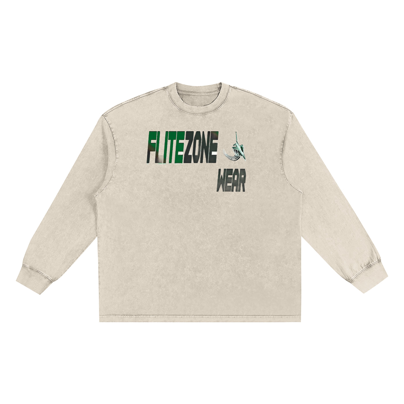 FZ Unisex Snow Washed  Long Sleeve Oversize Tee