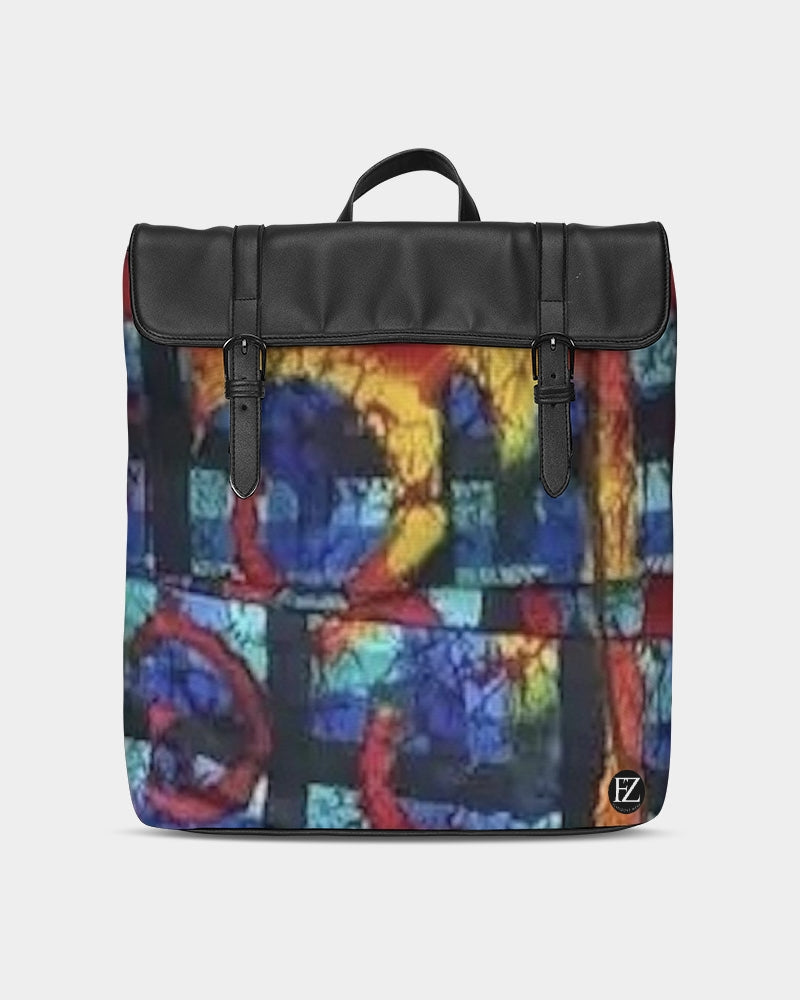 FZ AFRICAN ABSTRACT PRINT Casual Flap Backpack
