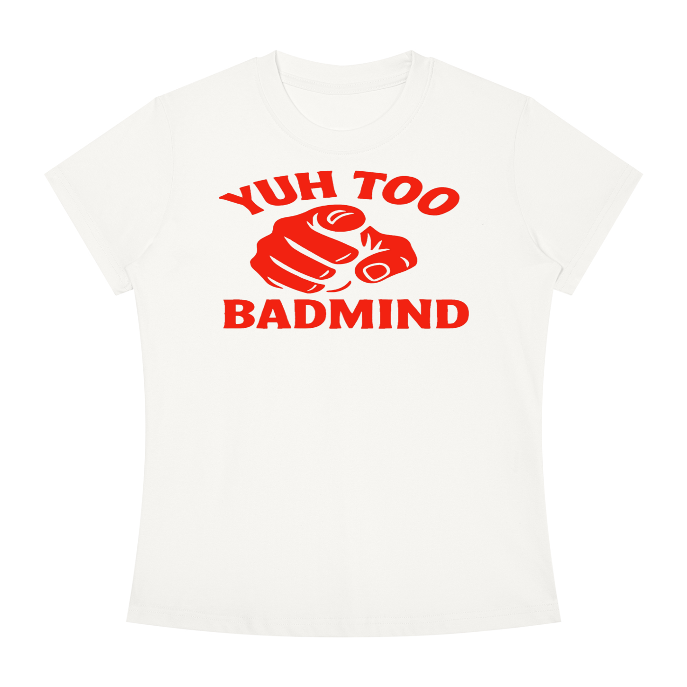 FZ Women's Slim Fit Badmind Crewneck Tee