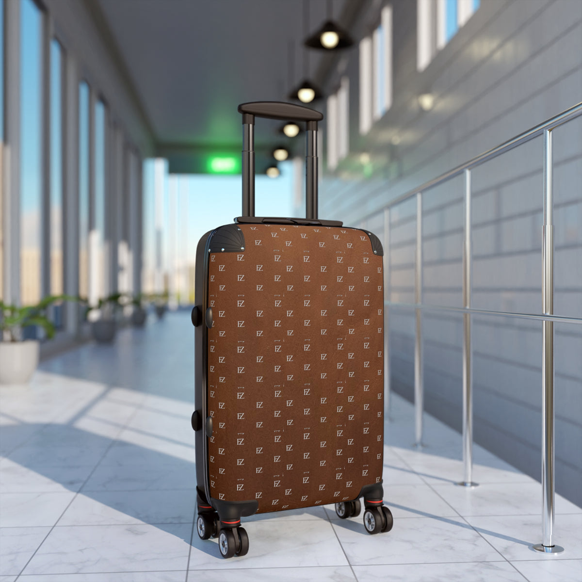 FZ Monogram Brown Travel Suitcase