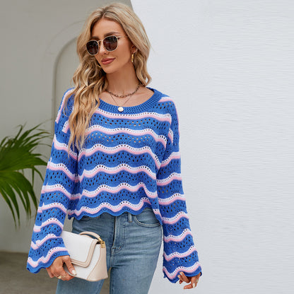 FZ Women's Knitted Striped Sweater - FZwear