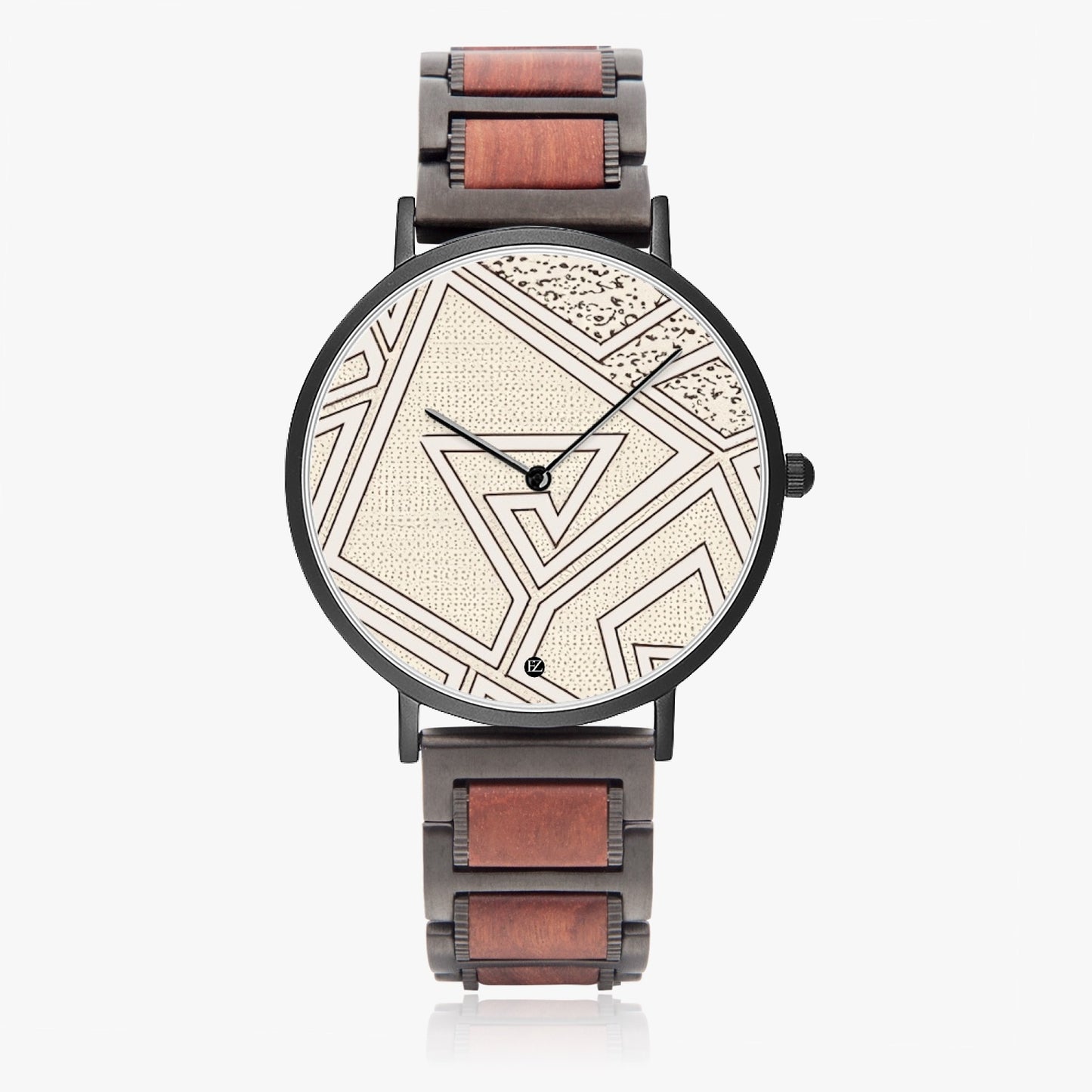 FZ African Print wooden Strap Quartz Watch - FZwear