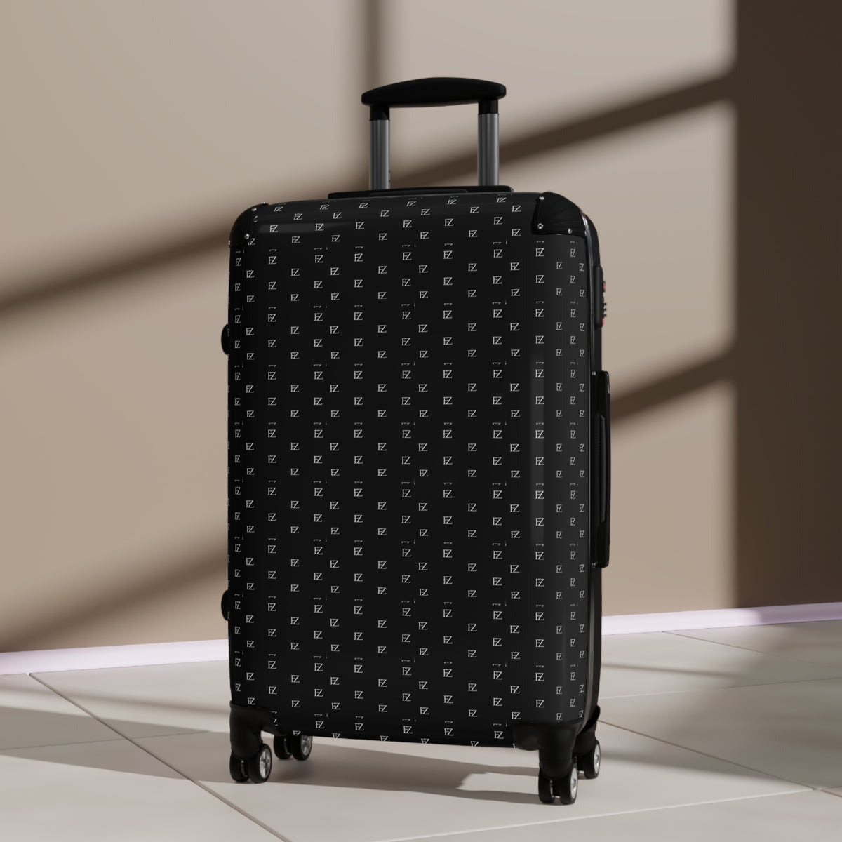 FZ Monogram Patterned Hardshell Suitcase