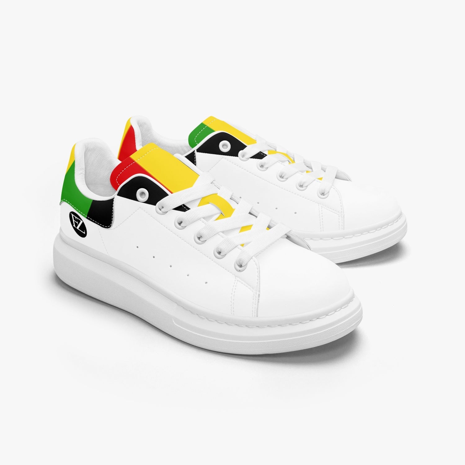 FZ Unisex Rasta Leather Oversized Sneakers - FZwear