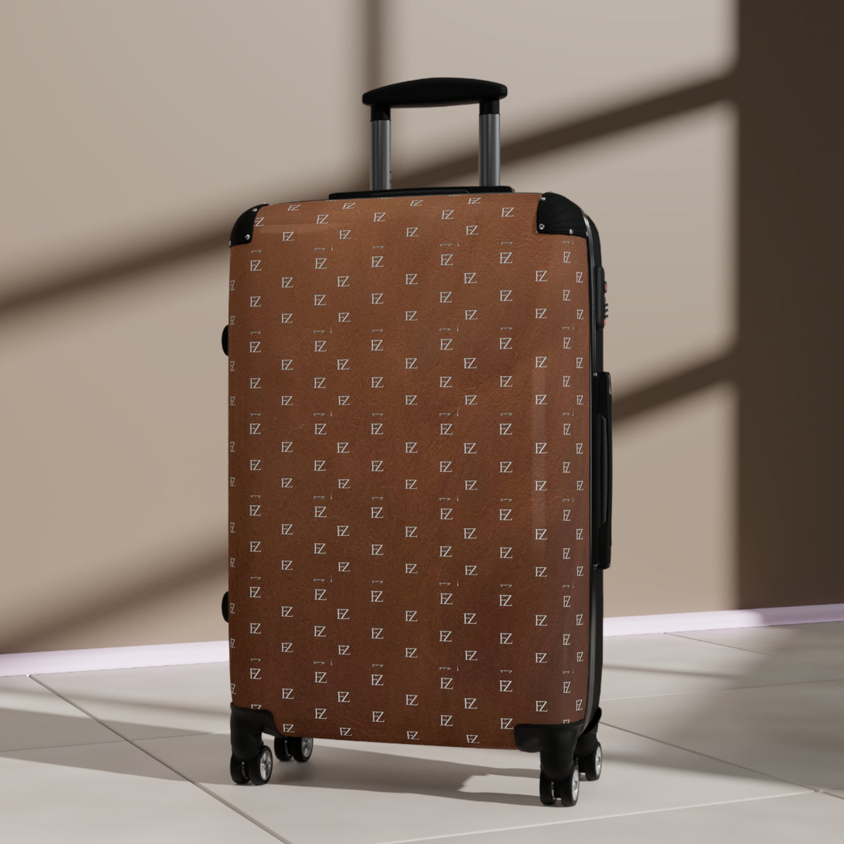 FZ Monogram Brown Travel Suitcase