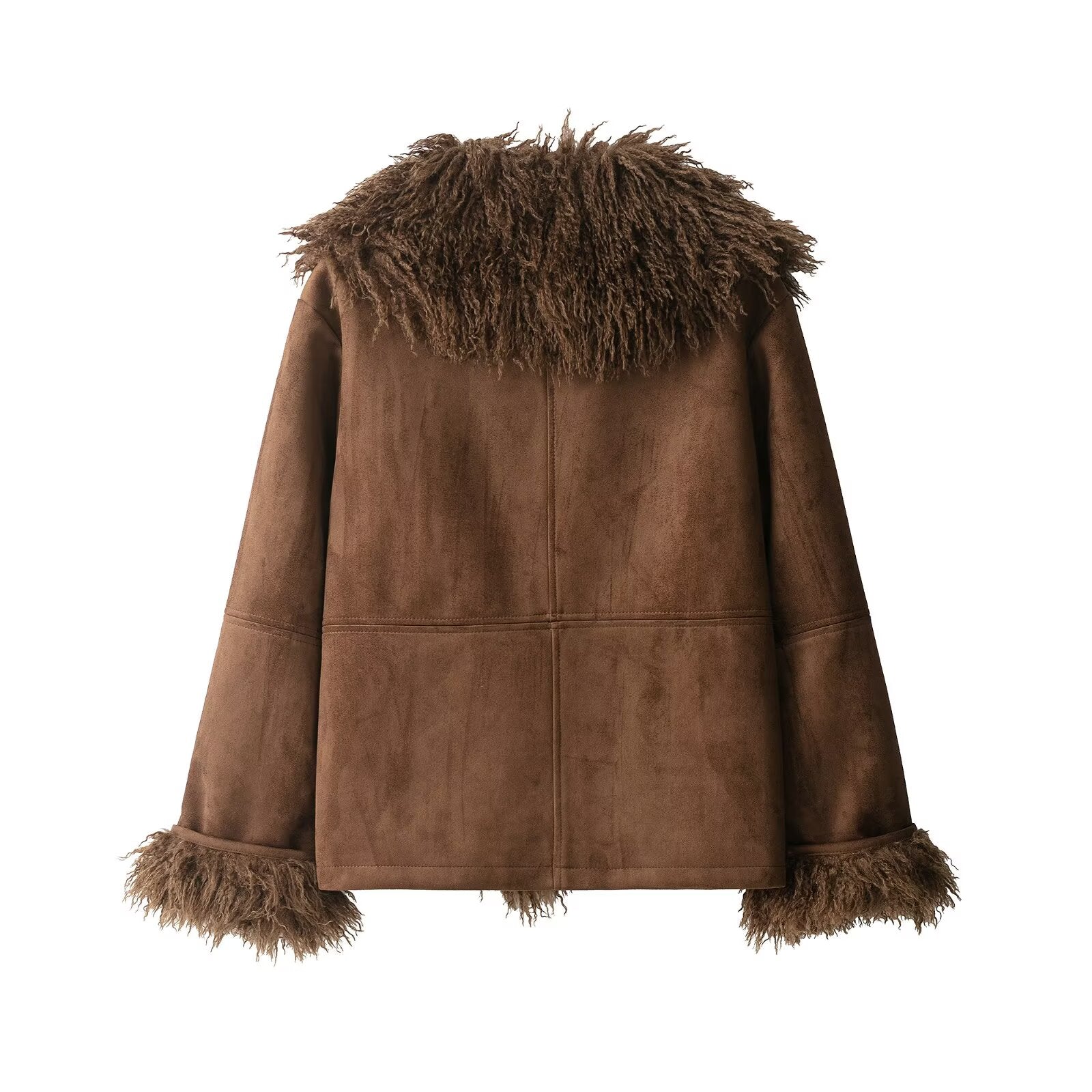 FZ Women's Faux Fur Effect Coat Jacket
