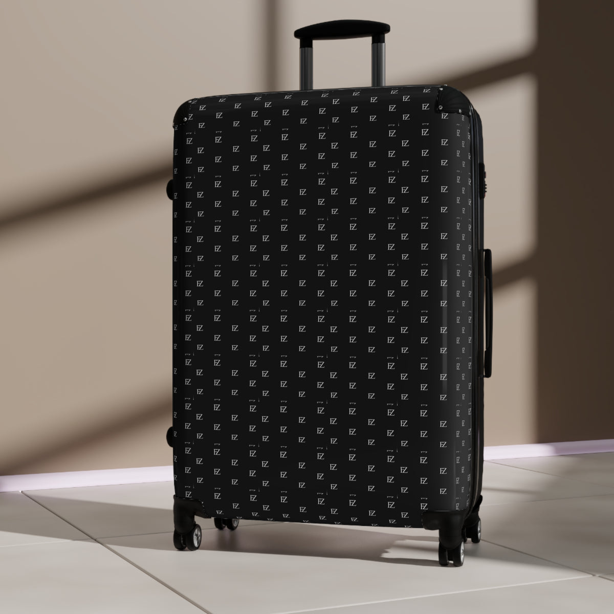 FZ Monogram Patterned Hardshell Suitcase