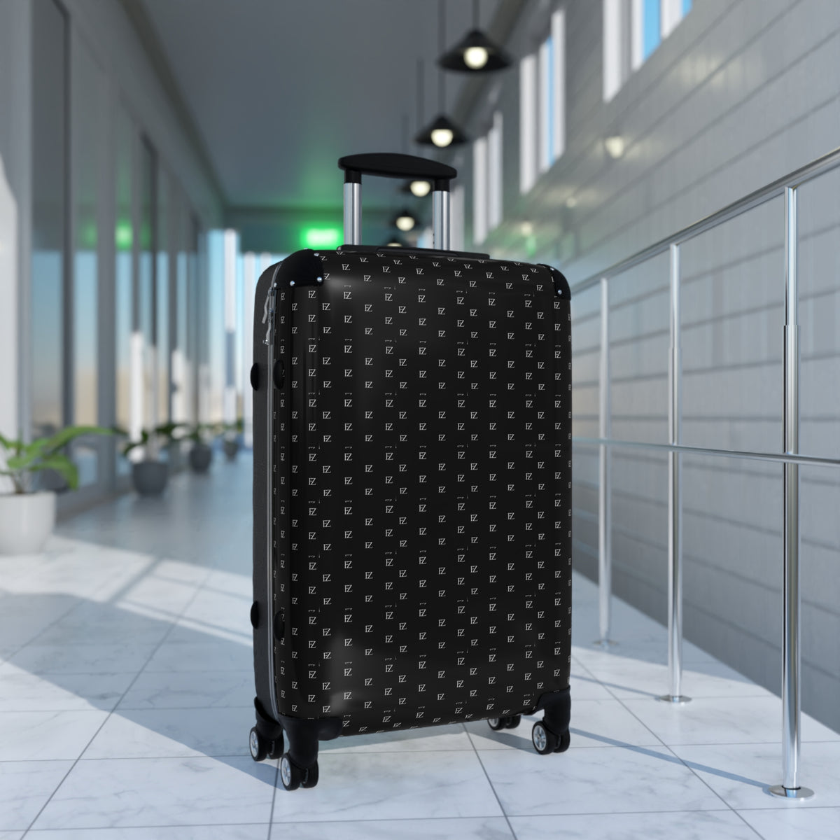 FZ Monogram Patterned Hardshell Suitcase
