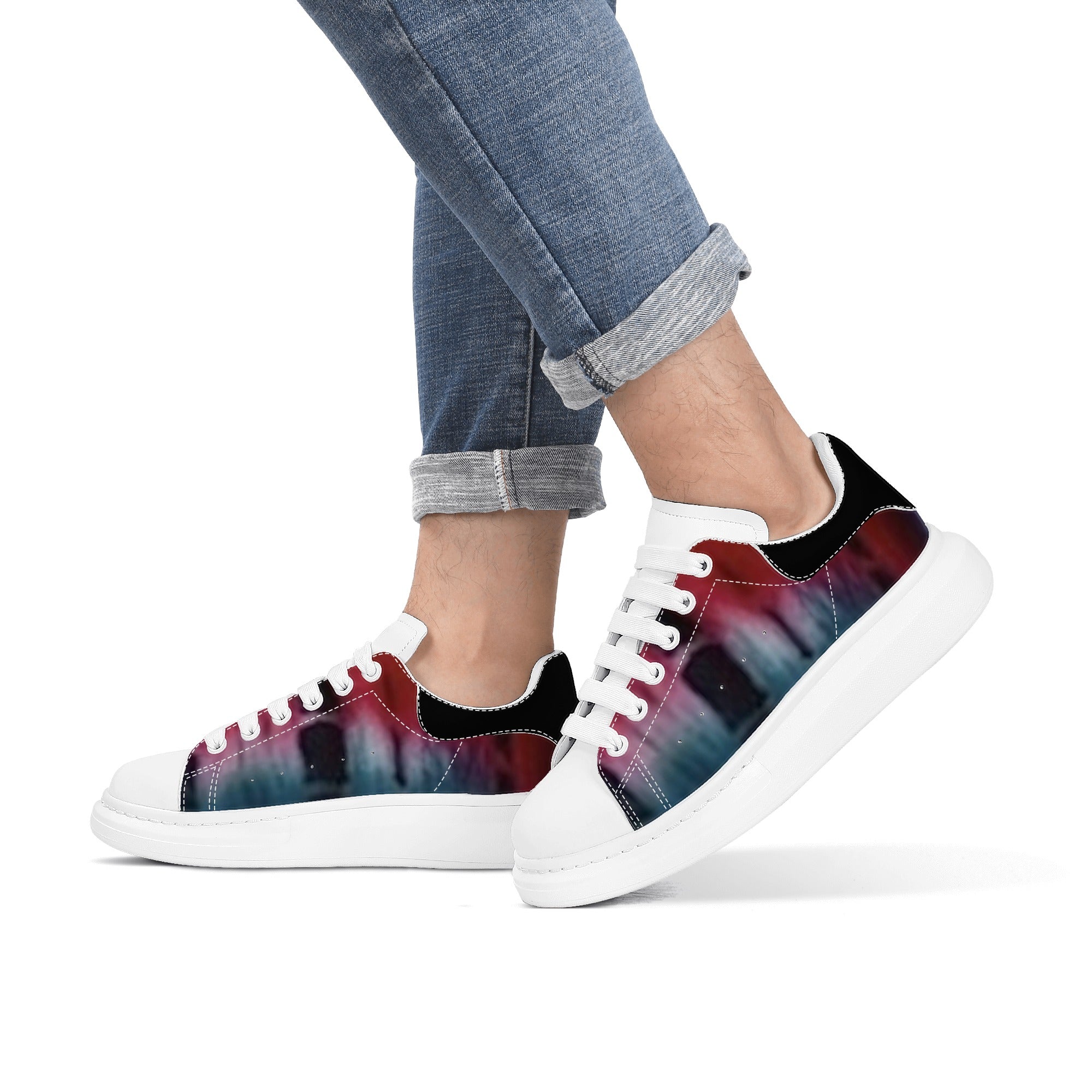 FZ Men's White Tongue Chunky Shoes - FZwear