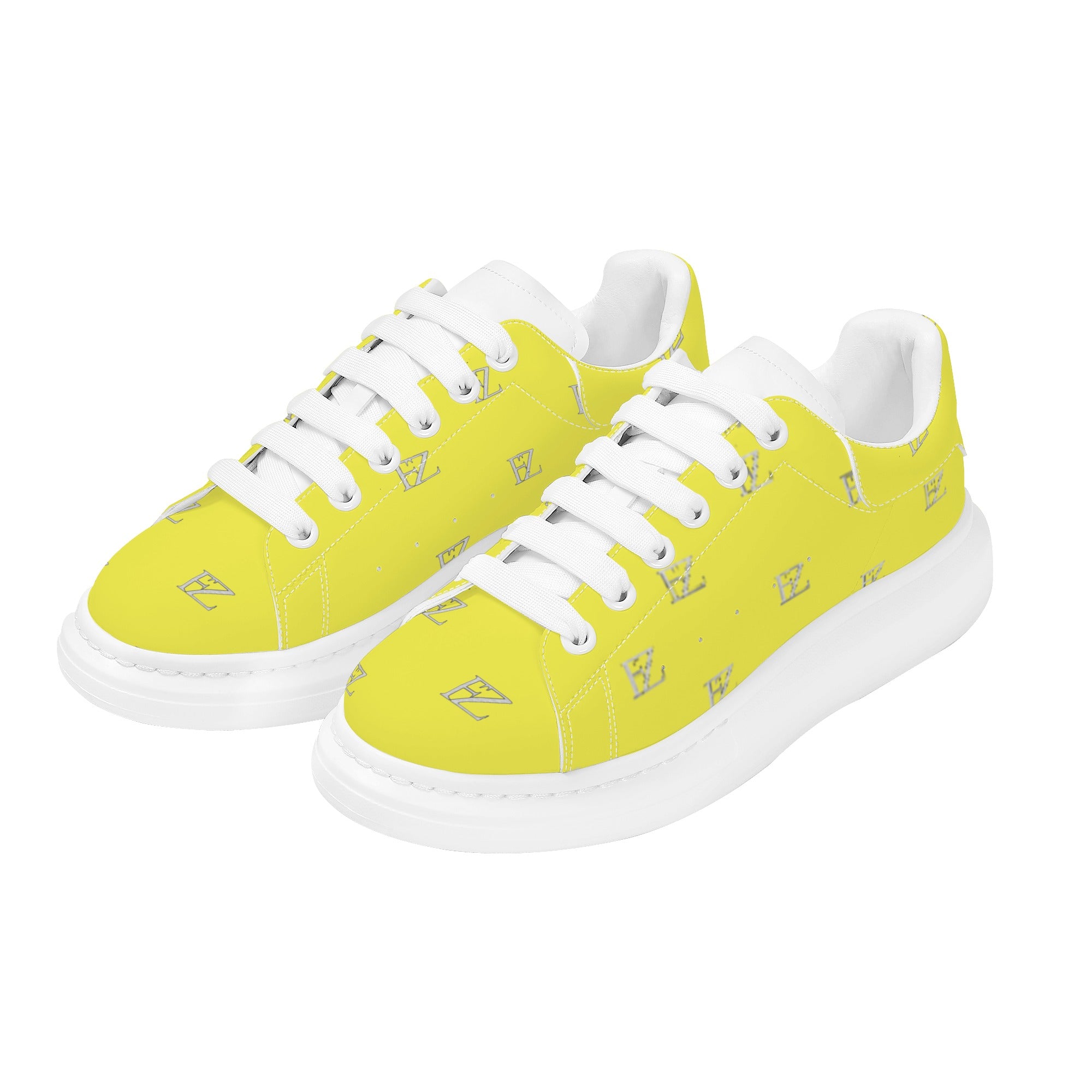 FZ Men's White Tongue Chunky Shoes - FZwear