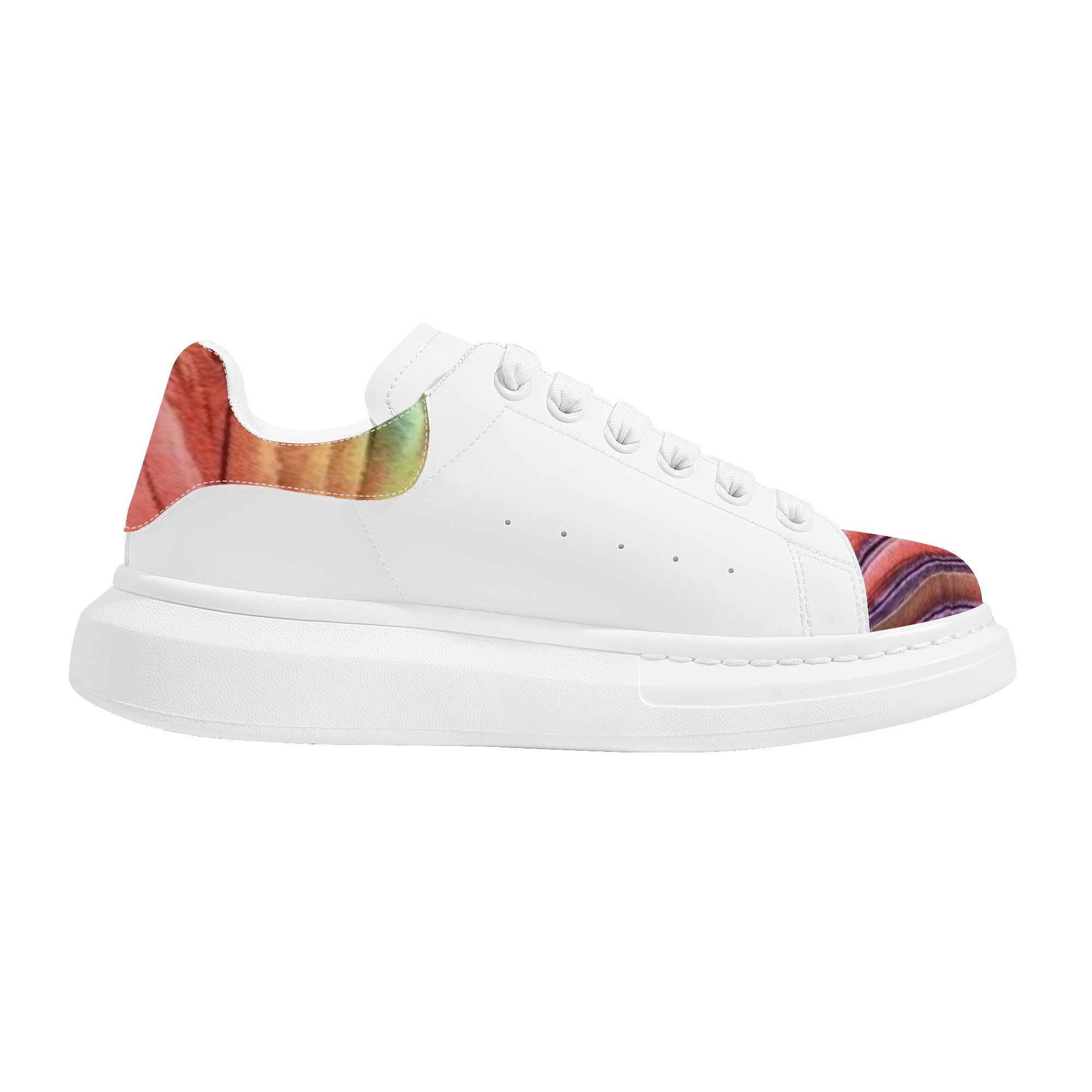 FZ Men's White Tongue Chunky Shoes - FZwear