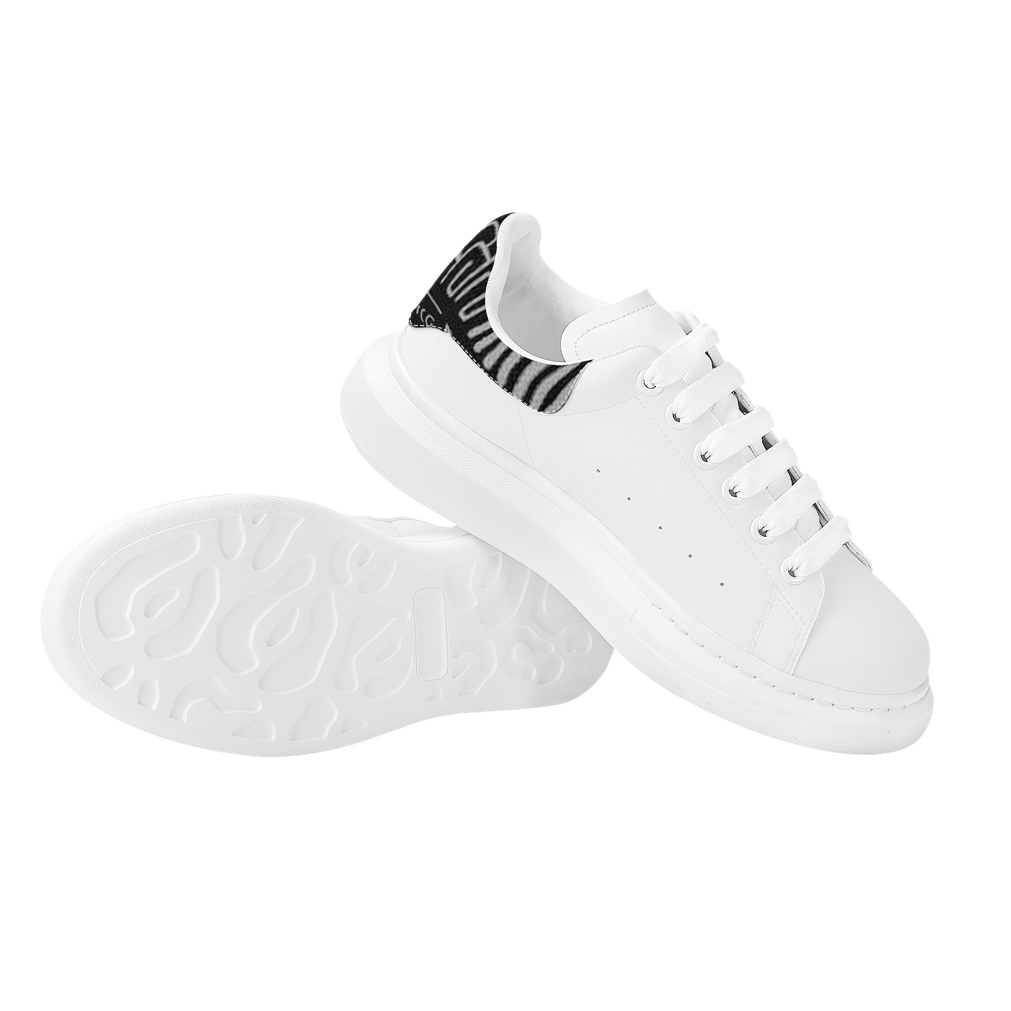 FZ Men's White Tongue Chunky Shoes - FZwear
