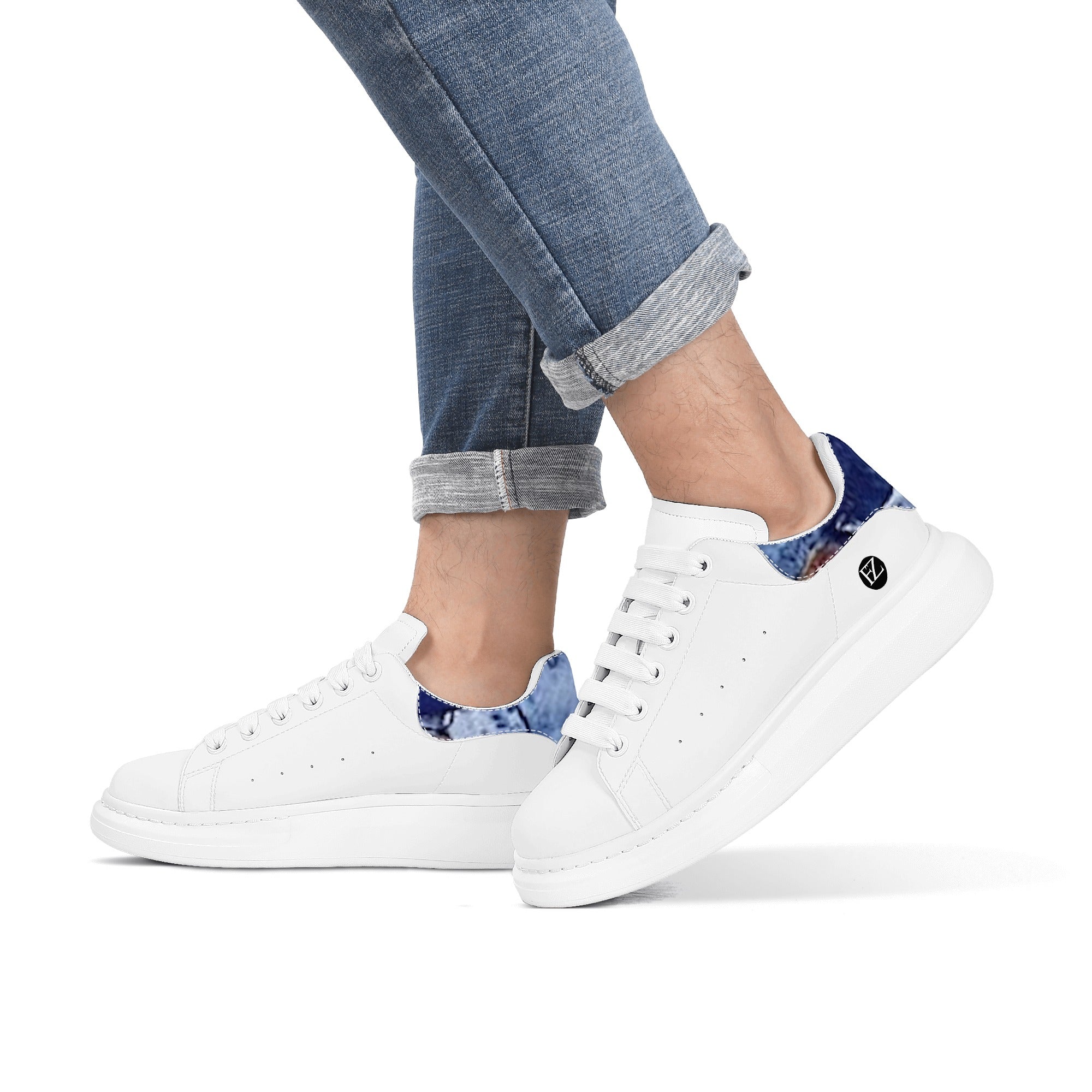 FZ Men's White Tongue Chunky Shoes - FZwear