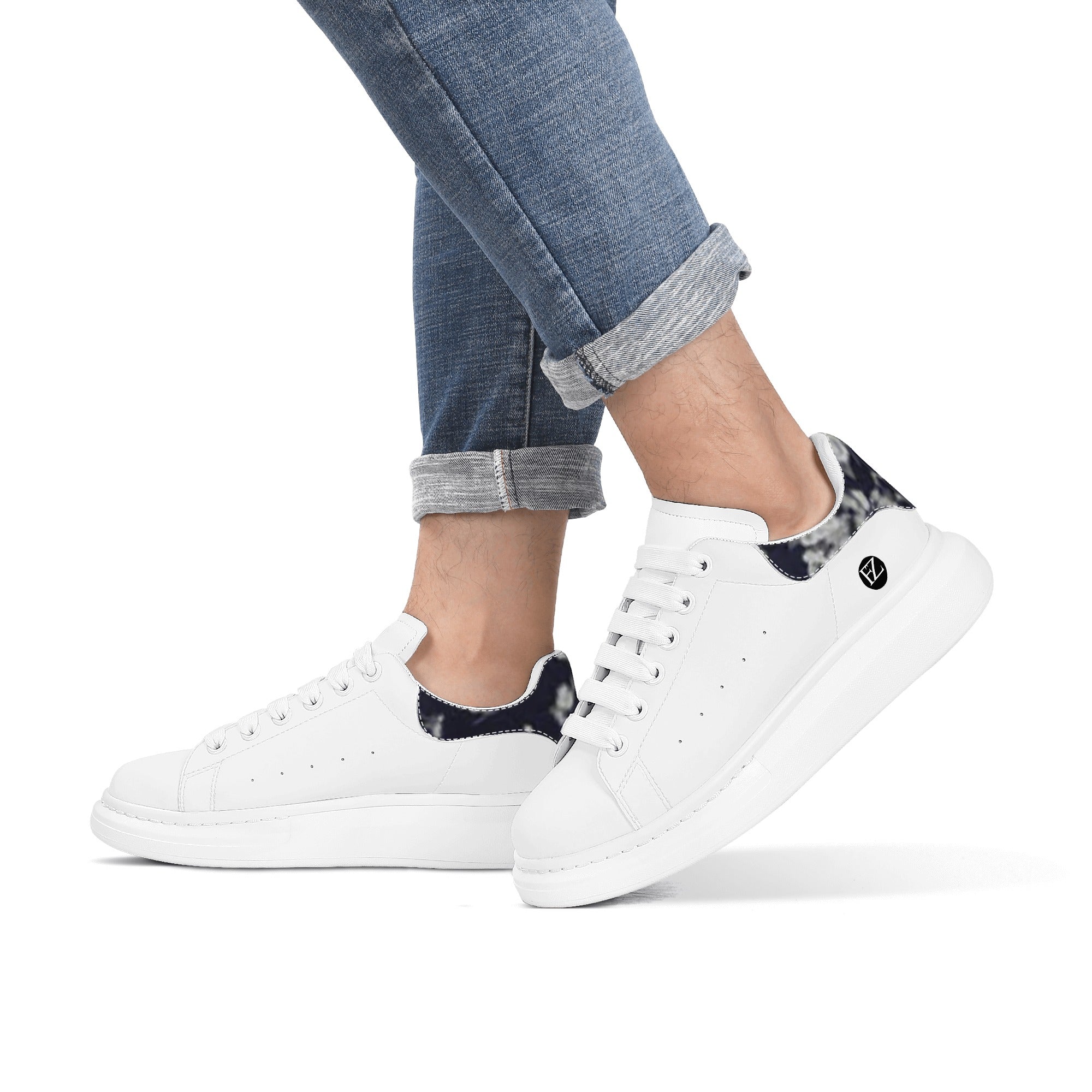 FZ Men's White Tongue Chunky Shoes - FZwear