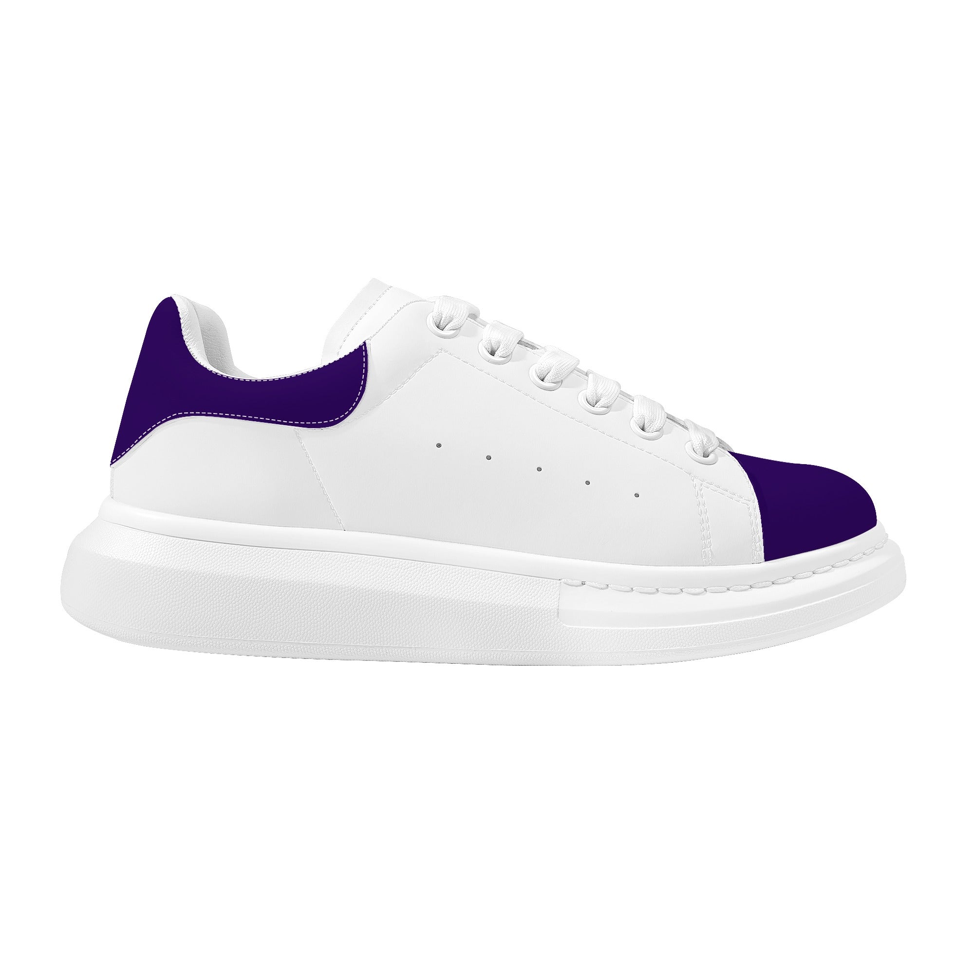 FZ Women's White Tongue Low Top Chunky Shoes - FZwear