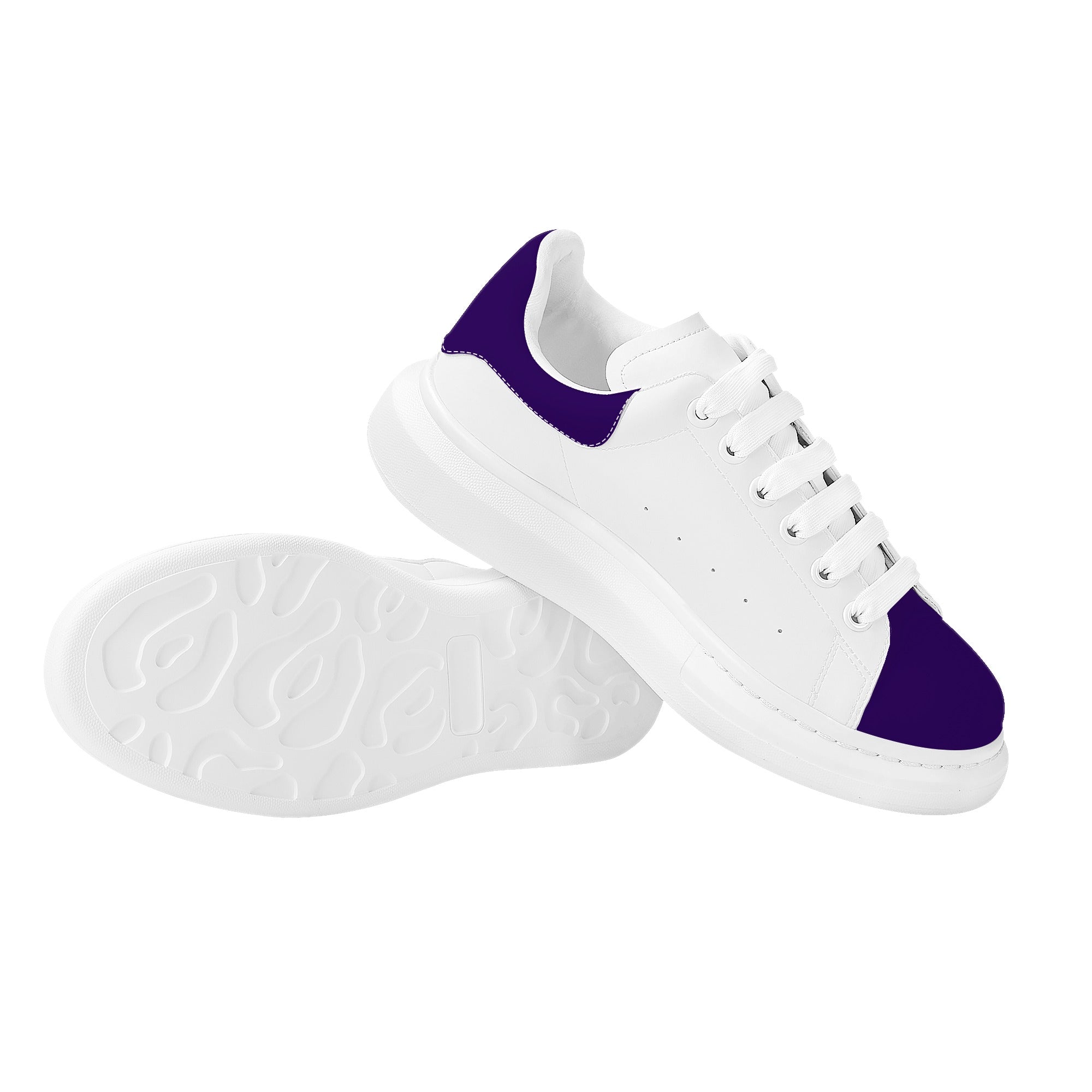 FZ Women's White Tongue Low Top Chunky Shoes - FZwear