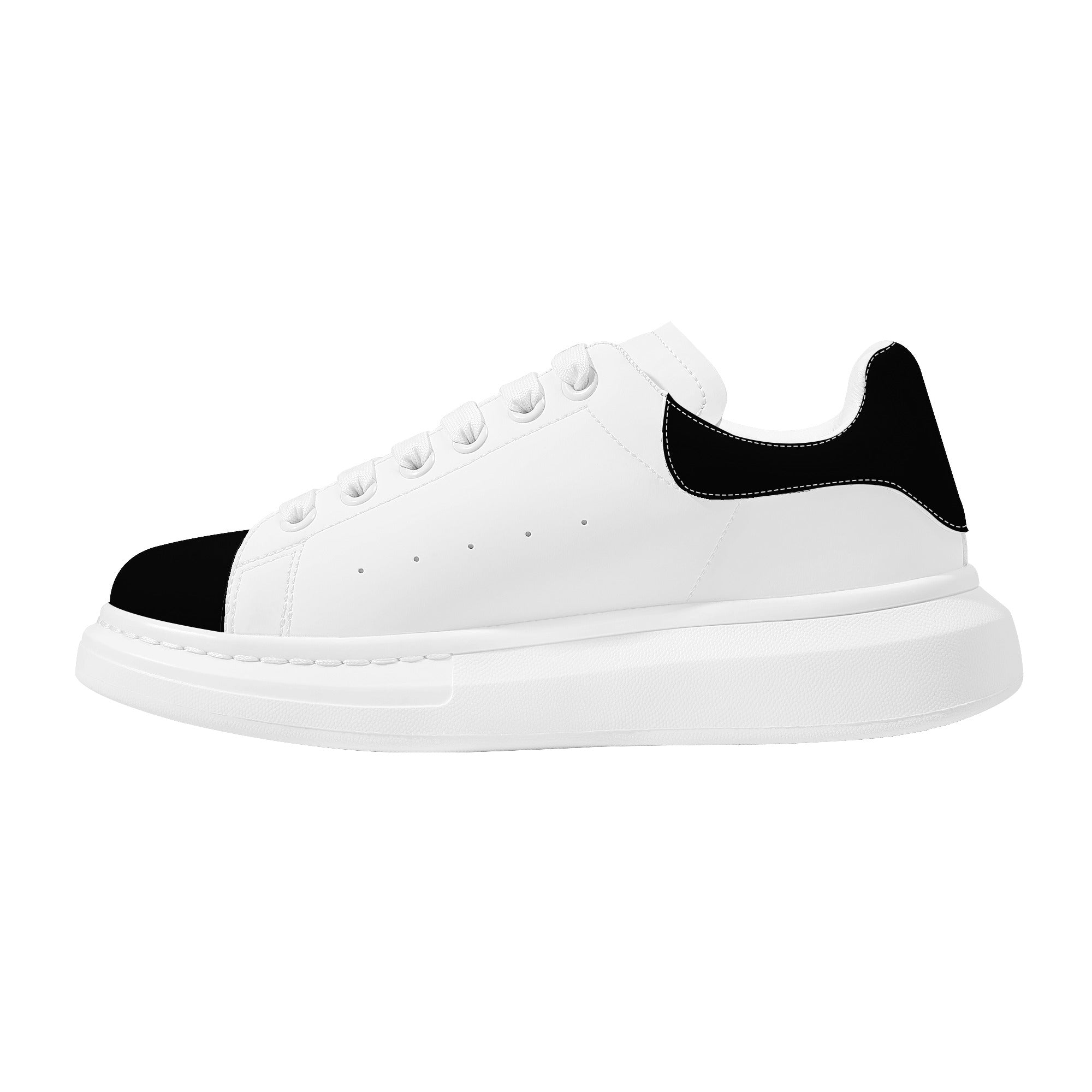 FZ Women's White Tongue Low Top Chunky Shoes - FZwear