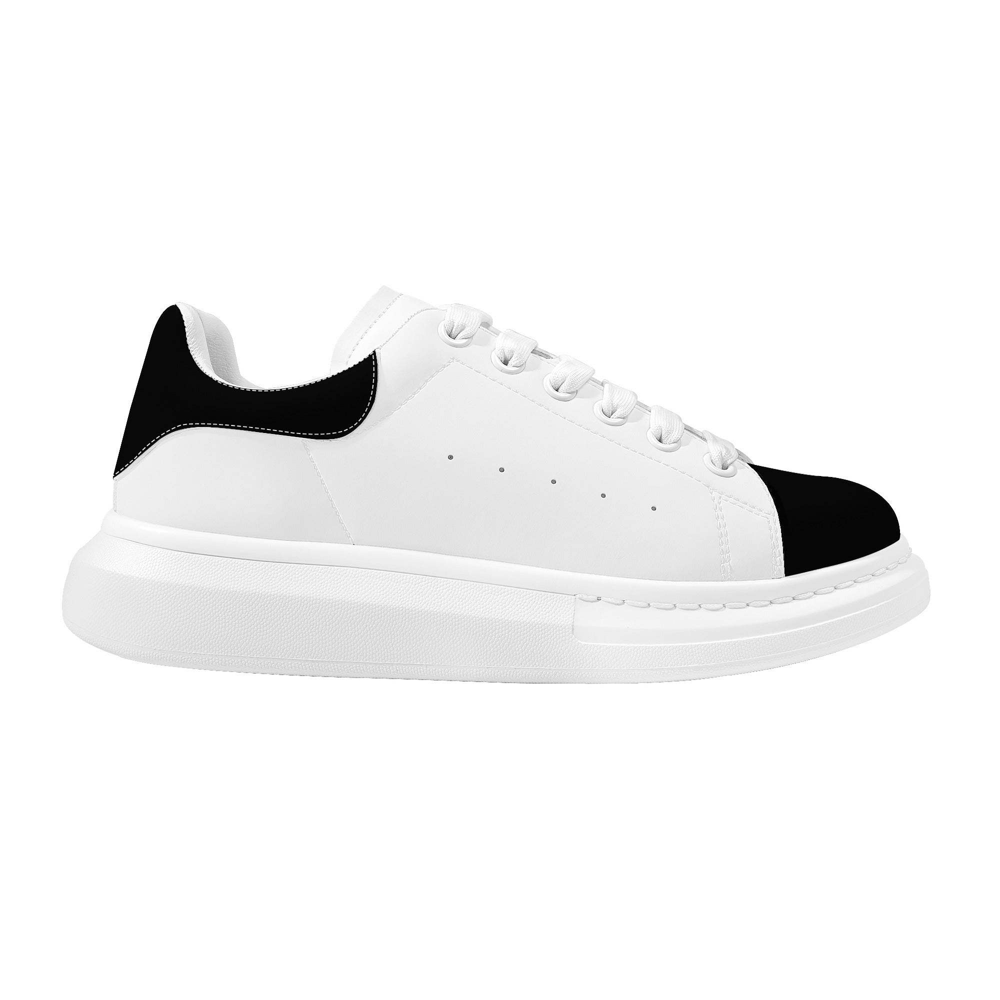 FZ Women's White Tongue Low Top Chunky Shoes - FZwear