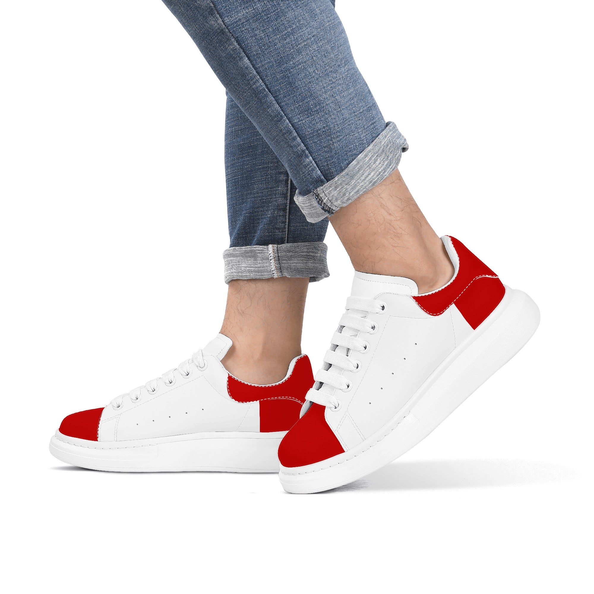 FZ Mens White Tongue Chunky Shoes - FZwear