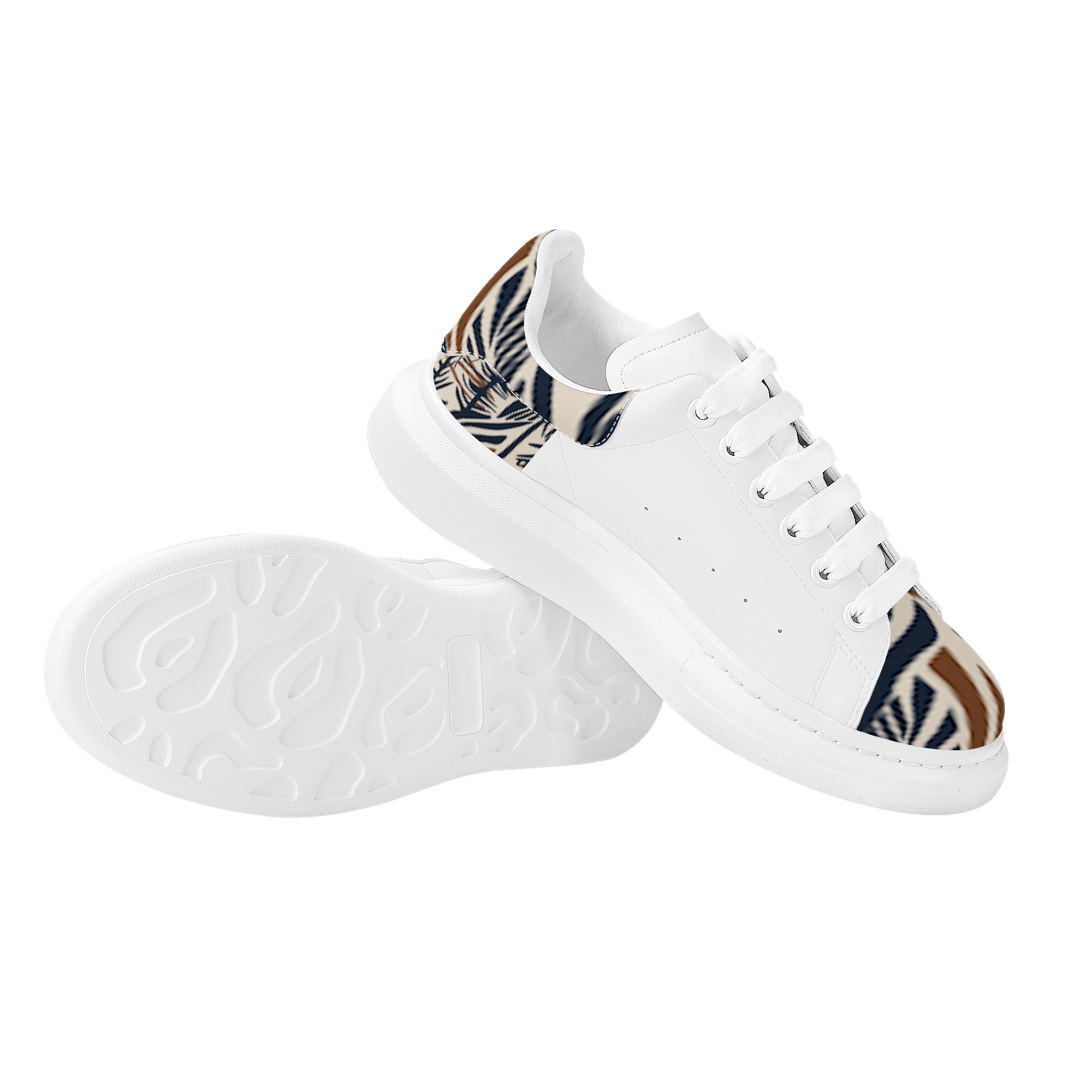 FZ Mens White Tongue Chunky Shoes - FZwear