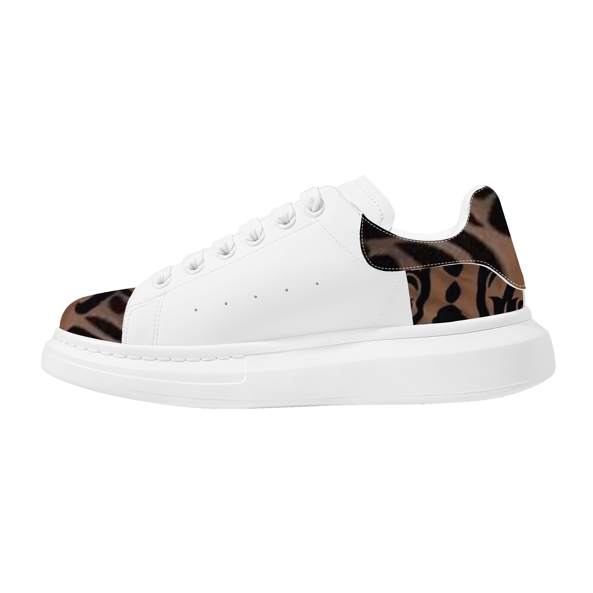 FZ Women's White Tongue Low Top Chunky Shoes - FZwear