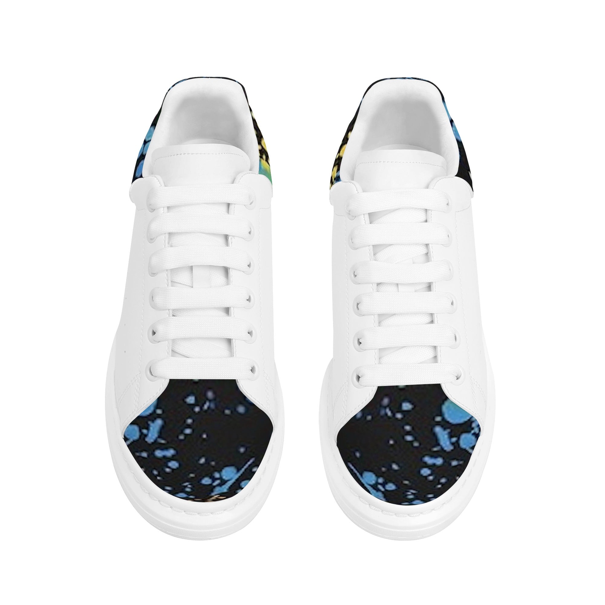 FZ Women's White Tongue Low Top Chunky Shoes - FZwear