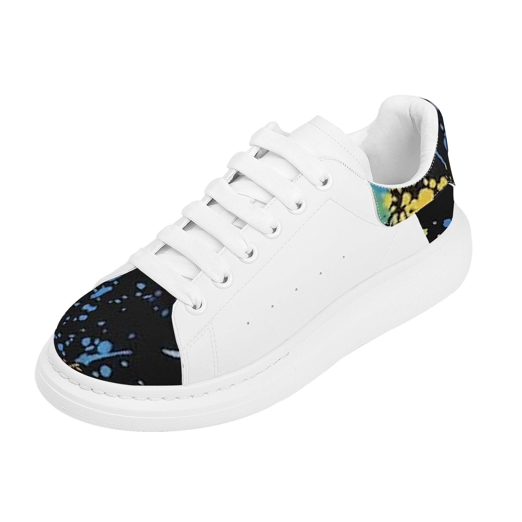 FZ Women's White Tongue Low Top Chunky Shoes - FZwear