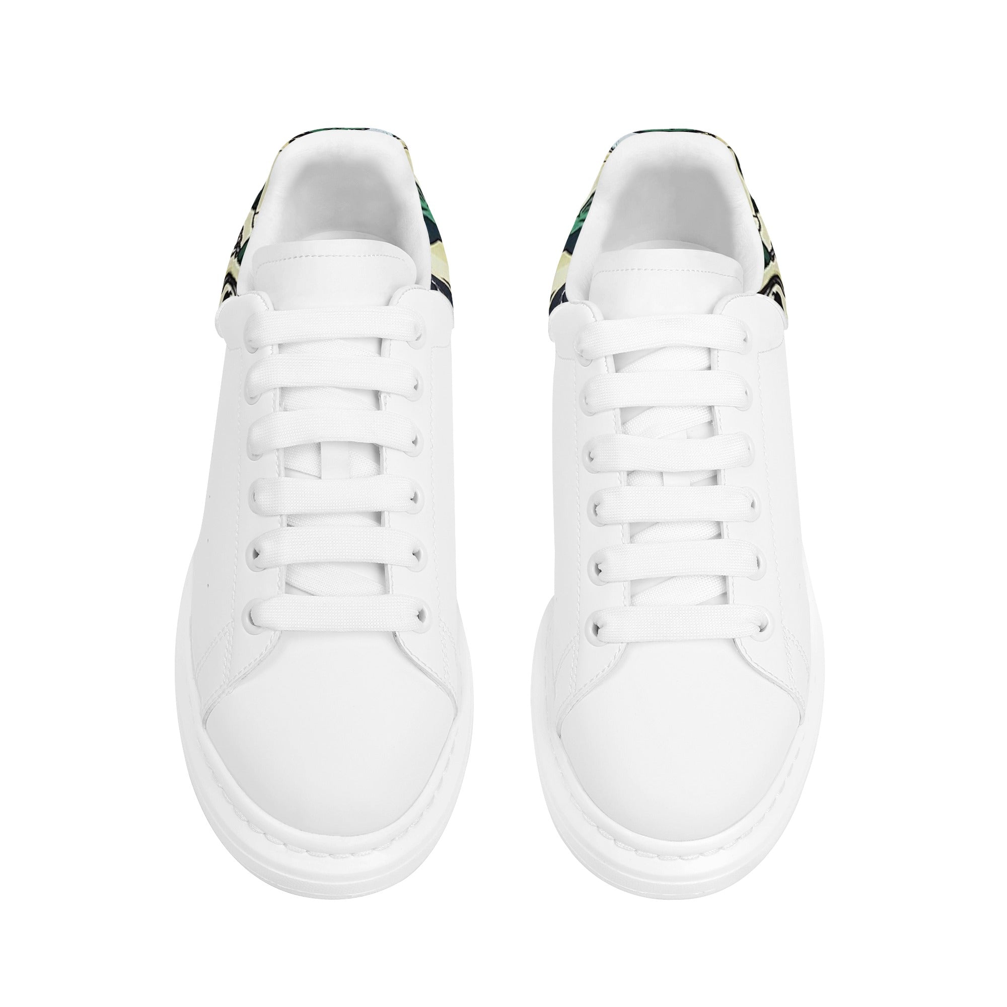 FZ Women's White Tongue Low Top Chunky Shoes - FZwear