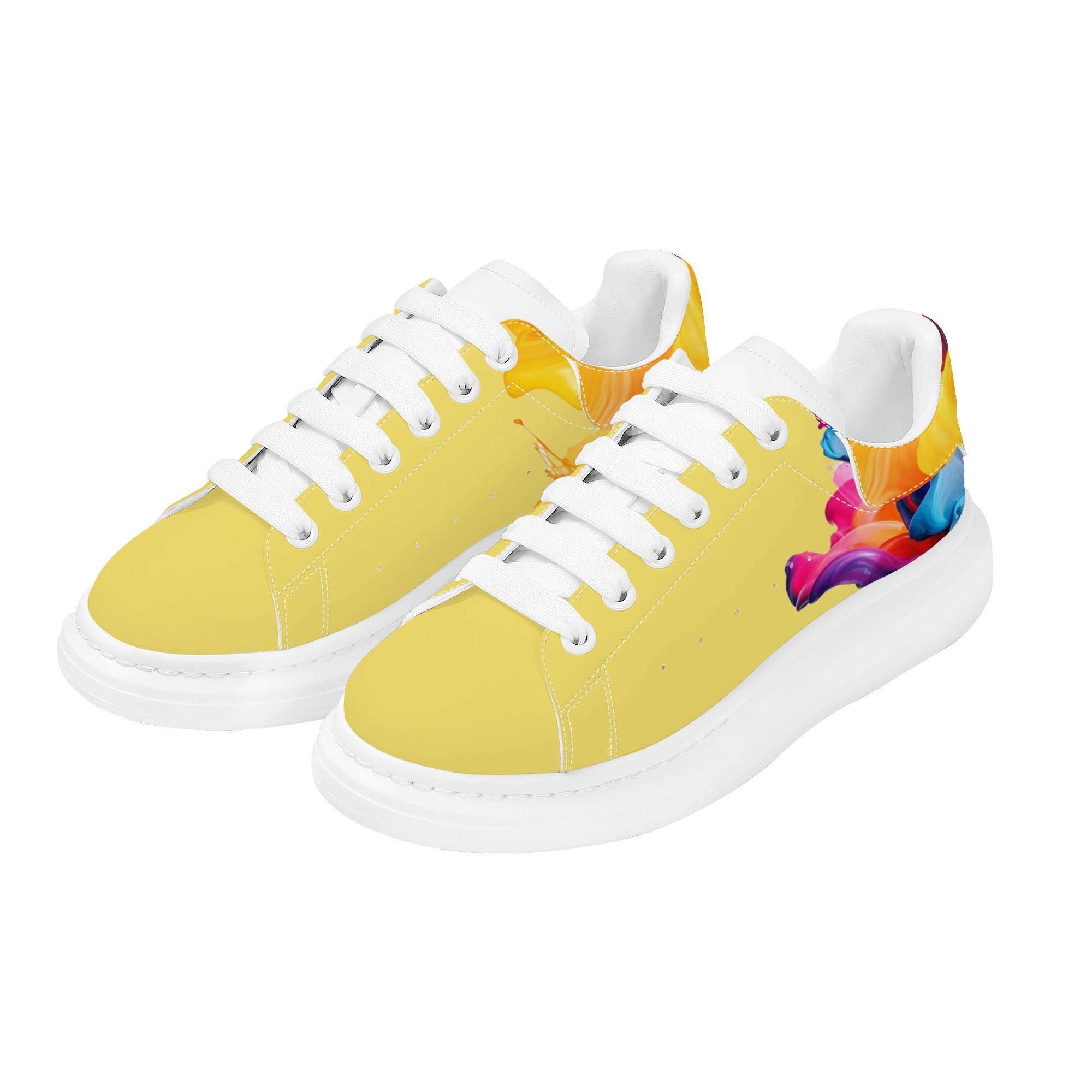 FZ Men's White Tongue Chunky Shoes - FZwear