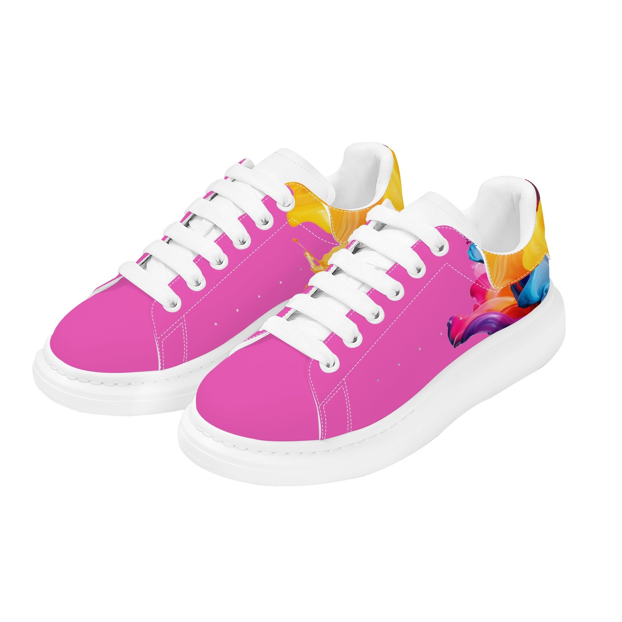 FZ Mens White Tongue Chunky Shoes - FZwear