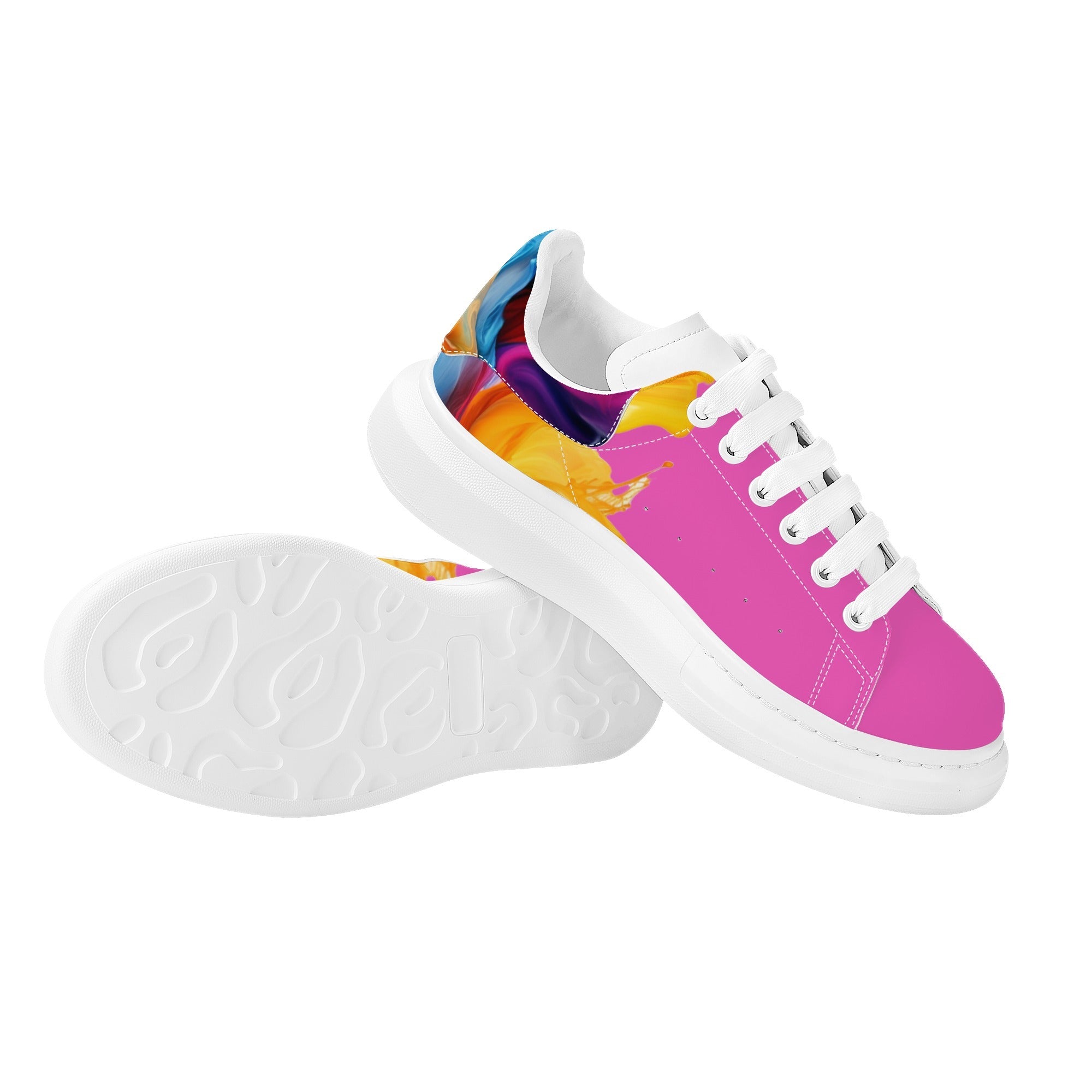 FZ Mens White Tongue Chunky Shoes - FZwear